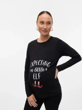 Top met ronde hals en normale pasvorm