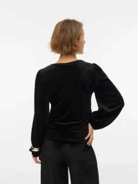 Top met ronde hals en normale pasvorm