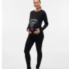 Top met ronde hals en normale pasvorm