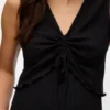 Top met V-hals en cropped pasvorm