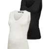 Top met V-hals en normale pasvorm, 2-pack