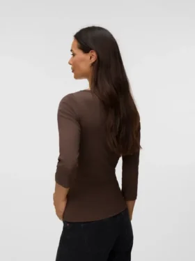 Tops met strakke pasvorm en boothals