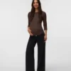 Tops met strakke pasvorm en boothals