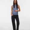 Tops met strakke pasvorm en boothals