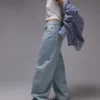 Topshop Baggy-fit jeans met lage taille