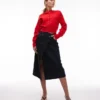 Topshop Breigoed, compact vest met getailleerde taille