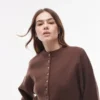 Topshop Breigoed, compact vest met getailleerde taille