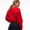 Topshop Breigoed, compact vest met getailleerde taille