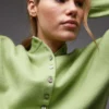 Topshop Breigoed, compact vest met getailleerde taille