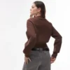 Topshop Breigoed, compact vest met getailleerde taille