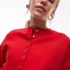 Topshop Breigoed, compact vest met getailleerde taille