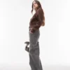 Topshop Breigoed, compact vest met getailleerde taille
