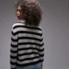Topshop breigoed, lichtgewicht gestreepte polo