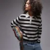 Topshop breigoed, lichtgewicht gestreepte polo