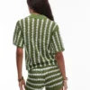 Topshop breigoed shirt met gestreepte steken