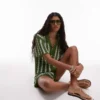 Topshop breigoed shirt met gestreepte steken