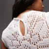Topshop breigoed Stitchy-tanktop met geschulpte rand