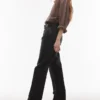 Topshop jeans met hoge taille en rechte pasvorm