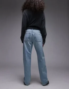 Topshop jeans met hoge taille en rechte pasvorm