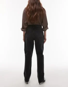 Topshop jeans met hoge taille en rechte pasvorm