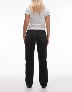 Topshop jeans met hoge taille en rechte pasvorm