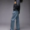Topshop jeans met hoge taille en rechte pasvorm