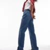 Topshop jeans met hoge taille en rechte pasvorm