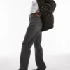 Topshop jeans met hoge taille en rechte pasvorm