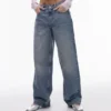 Topshop jeans met lage taille en relaxte pasvorm
