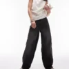 Topshop jeans met lage taille en relaxte pasvorm