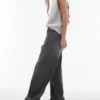 Topshop-jeans met lage taille en wijde pijpen