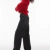 Topshop-jeans met lage taille en wijde pijpen