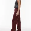 Topshop jeans met middelhoge taille en wijde pijpen