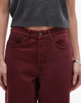 Topshop jeans met middelhoge taille en wijde pijpen