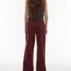Topshop jeans met middelhoge taille en wijde pijpen