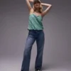 Topshop loszittende jeans met middelhoge taille