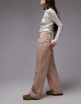 Topshop loszittende jeans met middelhoge taille