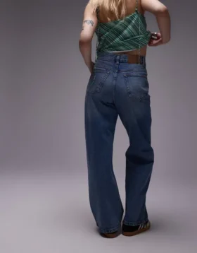 Topshop loszittende jeans met middelhoge taille