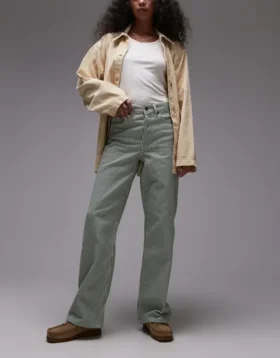 Topshop loszittende jeans met middelhoge taille