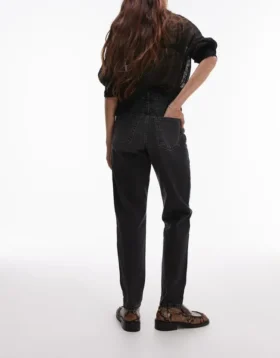 Topshop Mom-fit-Jeans met hoge taille