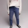 Topshop Mom-fit-Jeans met hoge taille