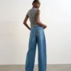 Tsalma High Rise Barrel Fit-Jeans