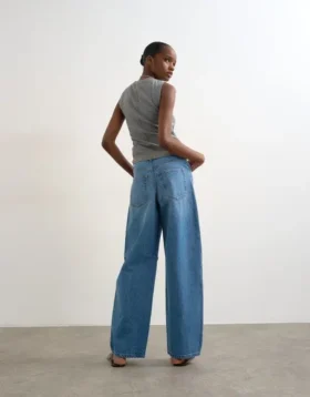 Tsalma High Rise Barrel Fit-Jeans