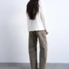 Tsbarrel jeans met hoge taille en barrel-pasvorm