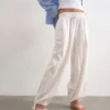 Tsbeate broek met hoge taille