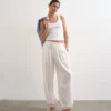 Tsbeate broek met hoge taille