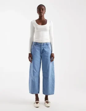 Tsbella High Rise Barrel Fit-Jeans