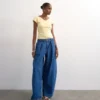 Tsbelle Mid Rise Barrel Fit-Jeans
