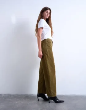 Tsbriana-jeans met superlage taille en wijde pijpen