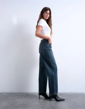 Tsbrit jeans met superlage taille en normale pasvorm